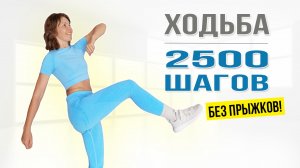 Ходьба 2500 шагов за 20 минут | Без прыжков | Похудение дома | Для начинающих