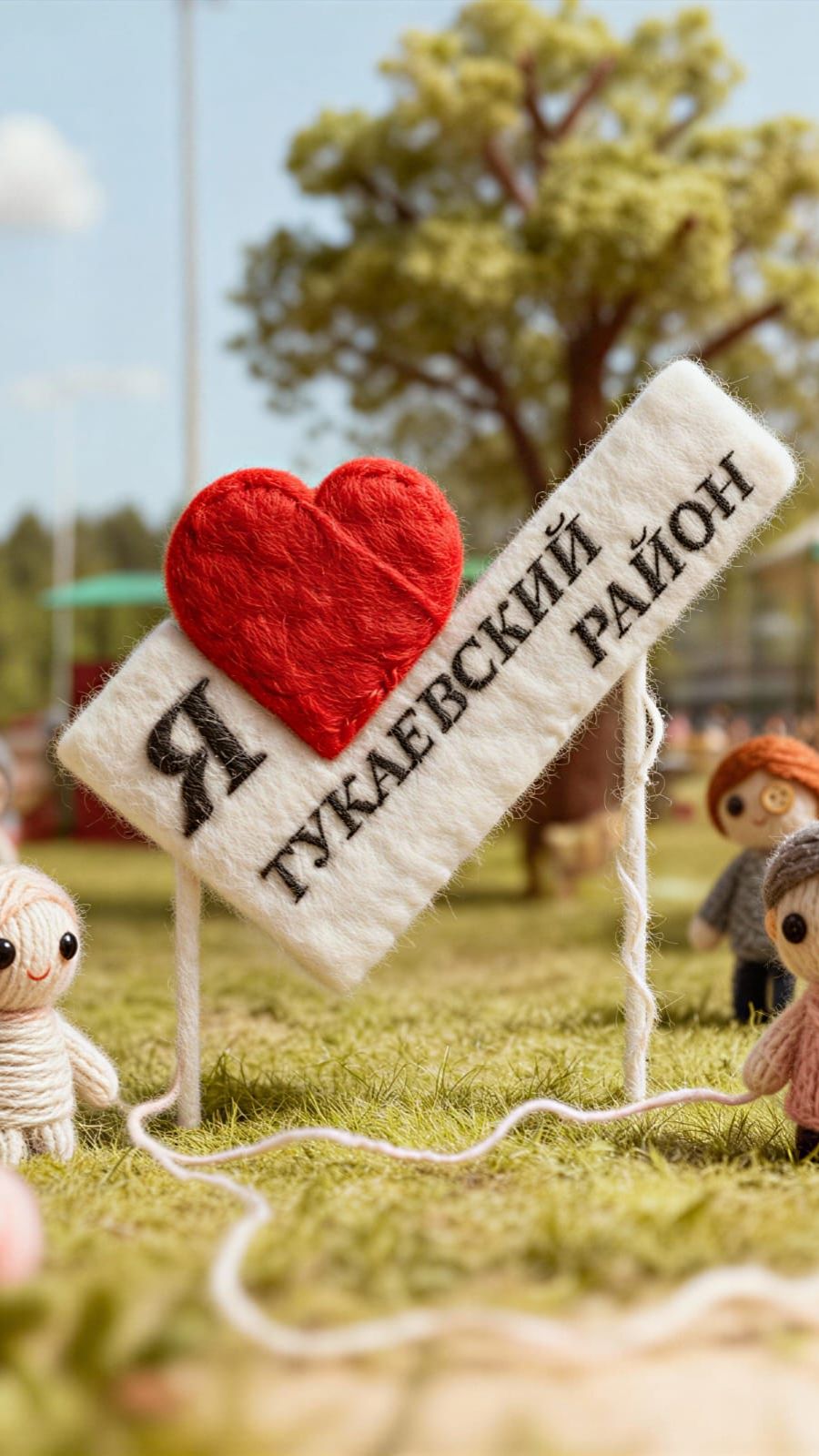 А мы связали яркими нитями наш любимый Тукаевский район