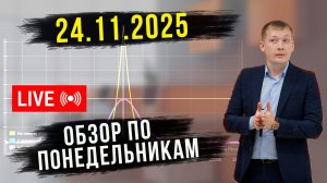 TRADERBAR ОБЗОР ПО ПОНЕДЕЛЬНИКАМ 24.11.2025 10Y, РУБЛЬ, НЕФТЬ, РТС, SP500, ЗОЛОТО