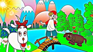 Козочка потеряла хвостик 🐐 Веселая песенка♫ для малышей!😜#мультпесенка #песенкидлямалышей