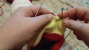 Как вывязывать пятку на носке// подробно.