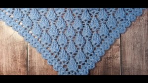 МК Узор для шали крючком