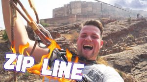 Голубой город Джодхпур. Экстремальный полёт Зиплайн над Фортом Мехрангарх. Индия