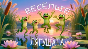 Песенка про веселых лягушат. Танцуем и поем вместе с детьми.