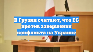 В Грузии считают, что ЕС против завершения конфликта на Украине