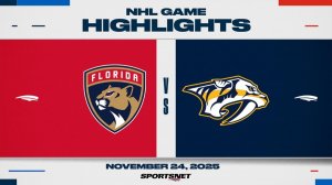 25.11.2025 | ОБЗОР МАТЧА | Нэшвилл Предаторз - Флорида Пантерз | Highlights