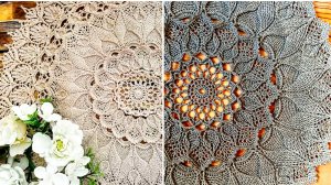 26. Вязание крючком. 86-90ряды Салфетка Arcanowave. Мастер-класс по вязанию.mp4