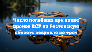 Число погибших при атаке дронов ВСУ на Ростовскую область возросло до трех