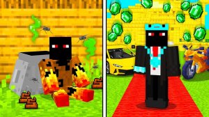 Я СТАЛ МИЛЛИОНЕРОМ В МАЙНКРАФТЕ! MINECRAFT ДАКПЛЕЙ НУБ И ПРО КОМПОТ