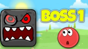 Красный Шар! Прохождение Игры! Первый Босс! RED BALL