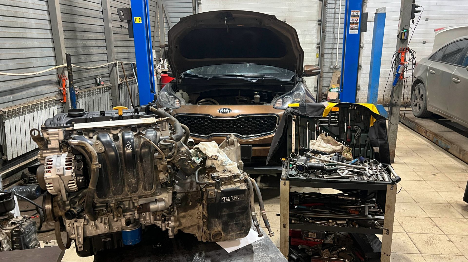 Четвёртый Спортейдж из Удмуртии на капиталке в Корея Авто