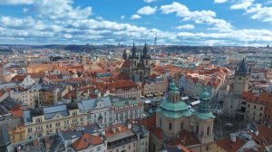 Прага с высоты птичьего полёта