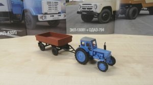 Обзор модели трактора Т-40 с прицепом 2птс4, (Hachette), 1:43.