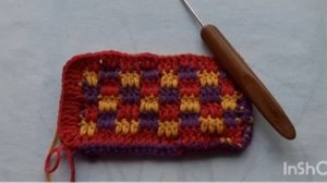 Узор для дорожки , коврика крючком.