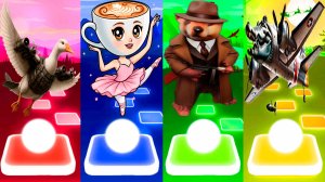 БОМБОМБИНИ ГУСИНИ 🆚 БАЛЕРИНА КАПУЧИНО 🆚 БОБРИТО БАНДИТО 🆚 БОМБАРДИРО КРОКОДИЛО | Tiles Hop №300