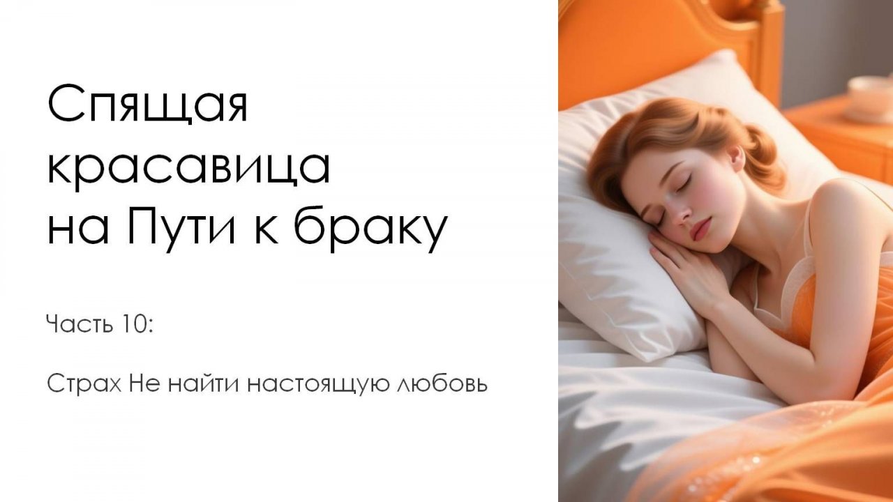 Страх не найти настоящую любовь. Спящая красавица на пути браку. Часть 10 смотреть онлайн