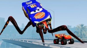 Эпический побег из Молнии Маккуина Пожирателя, Мак Роботов Пожирателя ｜BeamNG.Drive