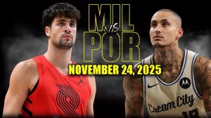 25.11.2025 | ОБЗОР МАТЧА | Милуоки Бакс - Портленд Трэйл Блэйзерс | Highlights