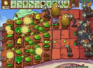 Растения против зомби. Битва на крыше.