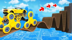 сможет ли монстр трак проехать по мосту из бревен в гта 5 ? - эксперимент в gta 5