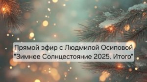 Зимнее Солнцестояние 2025. Итого