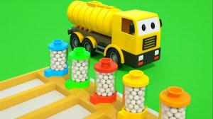 Мультики для детей | Мультик про грузовичок который красит шарики в разный цвет| Мультик для малышей