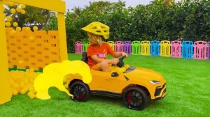 Влад и Ники - Веселые истории с детскими машинками