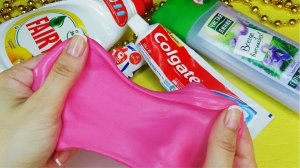 2 Слайма без клея,без тетрабората Слайм из шампуня,муки,без маски пленки