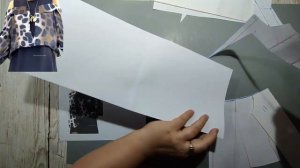 Моделирование. Блуза, падающая с платья. Выкройка № 1877.