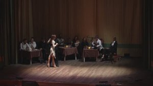 Выступление в танго спектакле Москва, Дом ученых, спектакль "Розовое кафе"