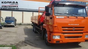 КАМАЗ 65117 с гидравлическим КМУ Fassi 245