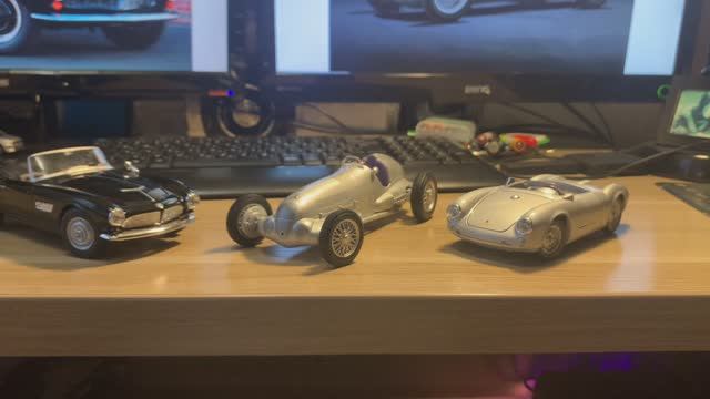 Обзор моделей от Welly в масштабе 1:24( MB W125 1937, BMW 507, Porsche 550 Spyder)