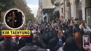 Момент, когда Ви из BTS вышел из здания… и весь Голливуд запаниковал!