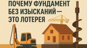 Геология для стройки: почему фундамент без изысканий — это лотерея