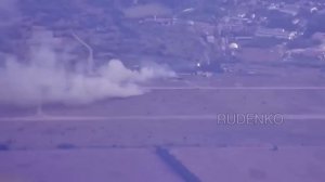 Кадры нанесения ударов по инфраструктуре аэродрома ВСУ с применением БпЛА «Герань-2» в районе населе