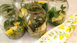 🍋Компот МОХИТО из крыжовника на зиму