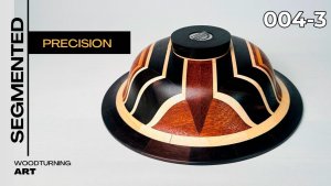 Сегментное точение Сегментная чаша – идеальная симметрия на токарном станке по дереву № 004_3