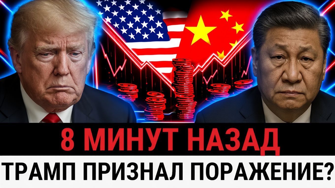 Трамп ВЫНУЖДЕН экстренно отменять собственные тарифы из-за паники в США и давления Китая_