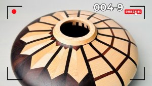 Сегментное точение Используйте оставшиеся обрезки для создания произведений искусства № 004_9