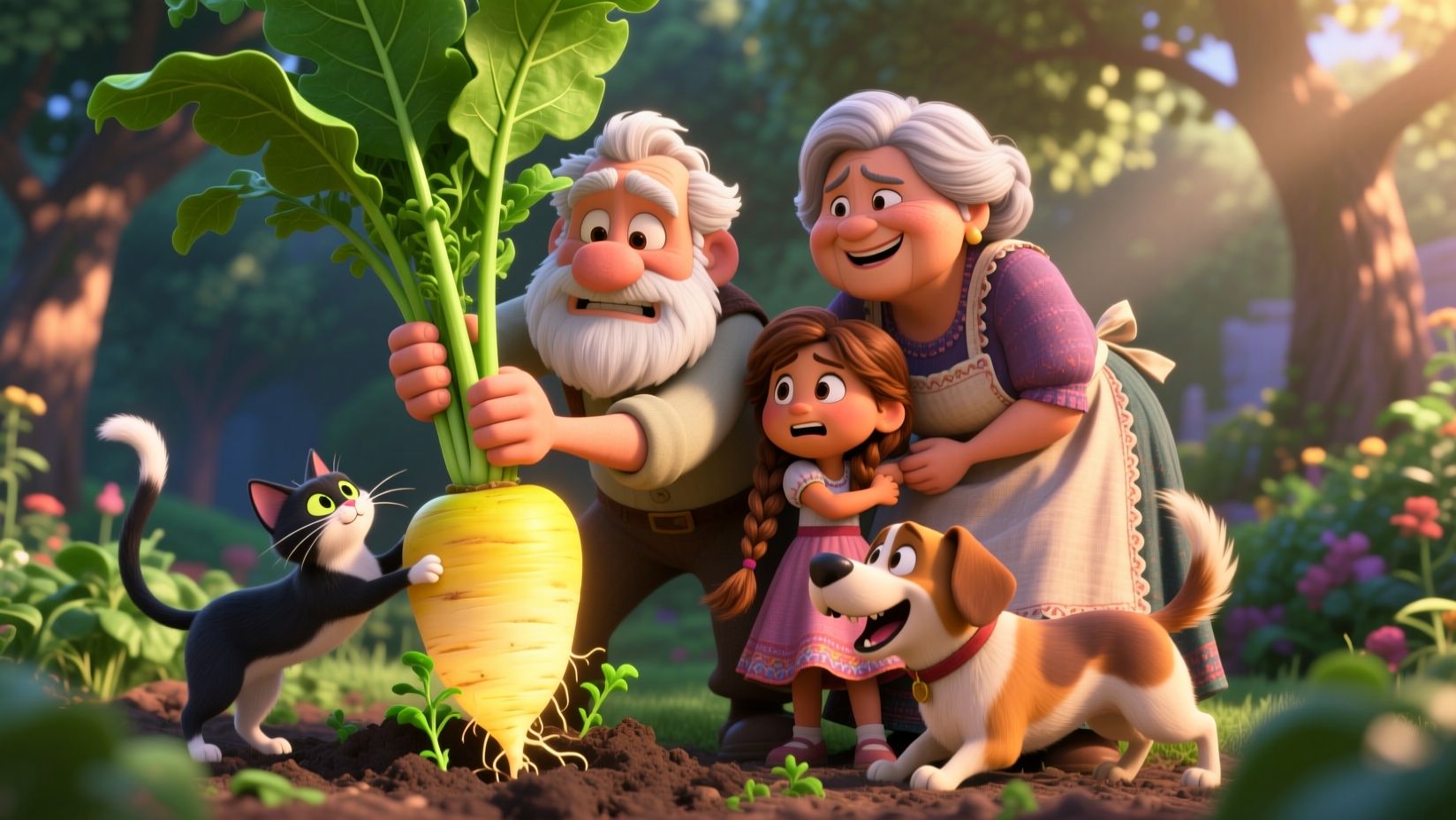 Новая сказка про репку. Мультик и Песенка