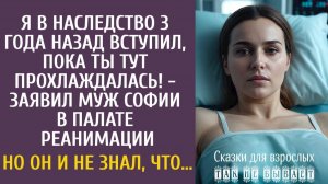 Я в наследство 3 года назад вступил, пока ты тут прохлаждалась! - заявил муж Софии в реанимации…