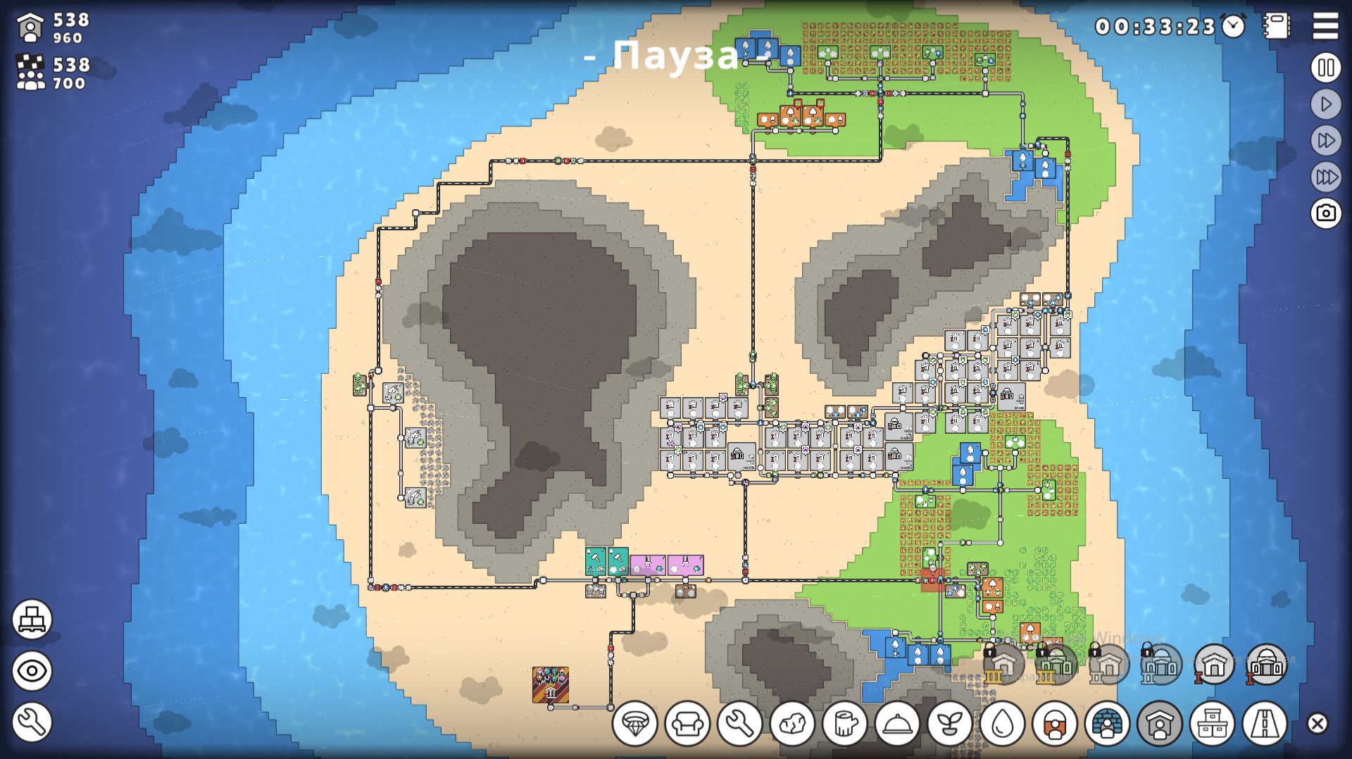 Сегодня  мы продолжаем играть в игру Mini Settlers 2 часть