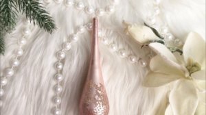 Елочная верхушка DIAMOND (рифление крупной сеточкой), стеклянная, матовая, нежно-розовая, 170011-3