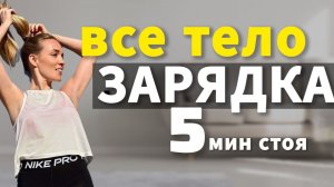 Зарядка на ВСЕ ТЕЛО 5 минут СТОЯ / суставная разминка утром