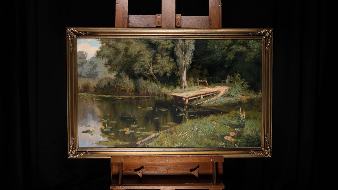 Василий Поленов «Заросший пруд» смотреть онлайн