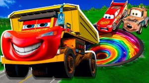 Машинки летают и прыгают! Развивающие мультики Машины помощники. Мультфильмы про машинки