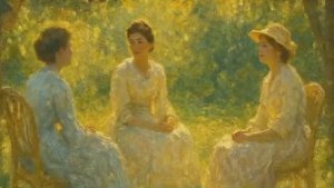 Женщины в саду - ожившие картины Клода Моне ✨💫🫦