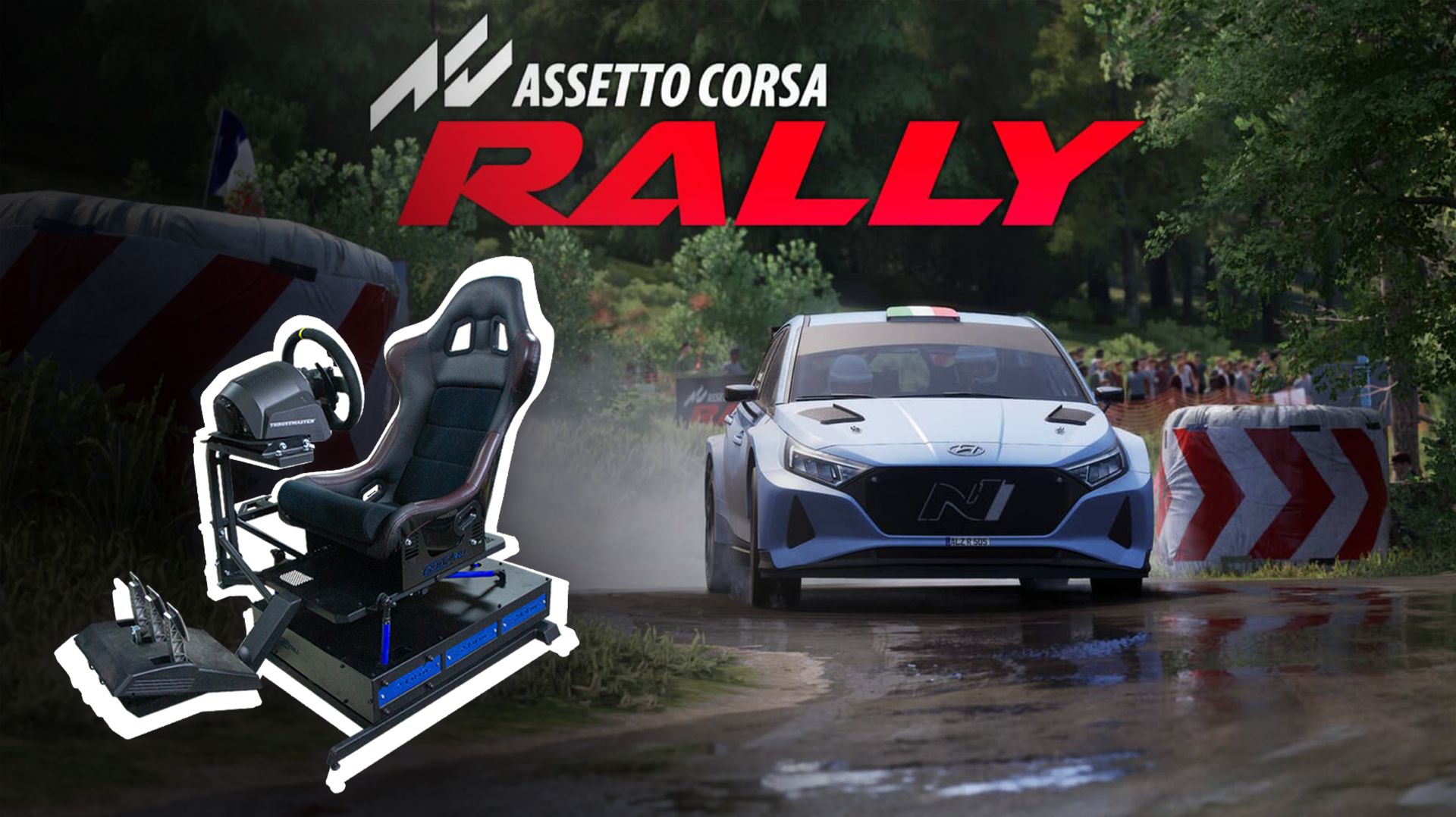 Assetto Corsa Rally на подвижной платформе 4dof