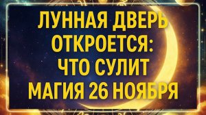 Лунная дверь откроется - Что сулит магия 26 ноября 2025 года. ВАЖНО БЫТЬ ГОТОВЫМ!