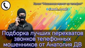 Подборка лучших перехватов звонков телефонных мошенников от Анатолия ДВ